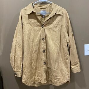 ASOS tan shacket size 4 women’s